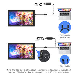 Monitor de Dibujo LCD Ultrafino Huion <span class=keywords><strong>Kamvas</strong></span> <span class=keywords><strong>24</strong></span> Plus de <span class=keywords><strong>24</strong></span> Pulgadas, Pantallas Interactivas, Tabletas Gráficas - Product Image 5