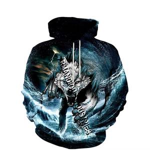 Sudadera con Capucha de Forro Polar para Hombre, Diseño de Bolsillo Digital con Sublimación 3D Personalizada, Teñido Completo, Poliéster/Algodón, Cuello con Capucha Teñido Liso - Product Image 5