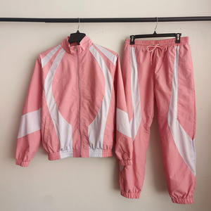 Chaqueta cortavientos de nailon con cremallera para hombre de High Street, parte inferior bordada, chándales cortavientos sólidos de alta calidad nuevos - Product Image 3