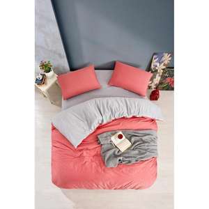 Nevresim Dünyası <b>Red</b> Solid Color Double <b>Duvet</b> Cover <b>Set</b> - Product Image 1