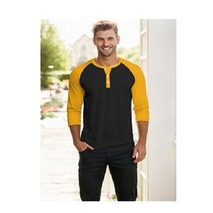 New Available Top Quality Solid Color Long Sleeve Round Neck 100% Cotton Single Jersey <b>T</b>-<b>shirt</b> From Bangladesh Factory Price - Product Image 2