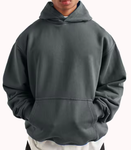 High Quality Custom Heavy Weight Winter Street Wear Knit Polyester/Cotton Blank <b>Pullover</b> <b>Men</b> Hoodie Quick Dry Breathable Pocket - Product Image 1