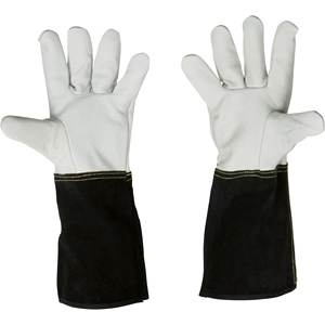 Gants Tig en cuir fendu de vache véritable de meilleure qualité Taille XL Résistant aux coupures thermiques pour le travail Gants de sécurité de qualité Buffalo - Product Image 1