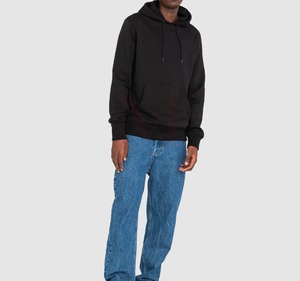 Sudadera con Capucha para Hombre, 100% Algodón, Diseño Cálido para Invierno 2024, Bolsillo Sólido, Cuello con Capucha Teñido Liso, Personalizable, Venta al Por Mayor - Product Image 3