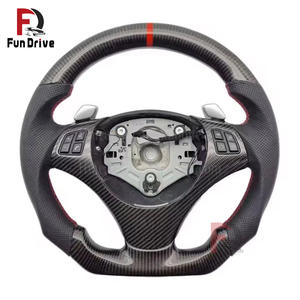 <span class=keywords><strong>Volant</strong></span> universel à couture à la main en fibre de carbone véritable pour <span class=keywords><strong>BMW</strong></span> E65 E66 E31 E84 E83 E53 E70 E71 E36 E85 E86 E89 - Product Image 2