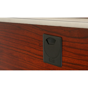 Scrivania Direzionale Lahr Kirsch XXL 2.2x1.0x0.76 m, Arredamento per Ufficio Contemporaneo, Scrivania Stabile per Manager, per Uso in Edifici Aziendali - Product Image 1