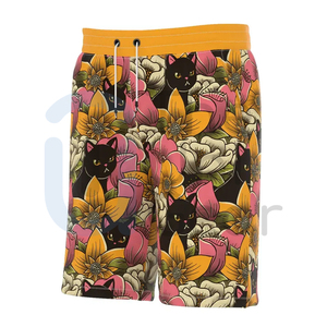 Pantalones cortos de gimnasio de poliéster informales para hombre de alta calidad, último diseño, estampado personalizado, patrón sólido para Fitness, Yoga, correr, uso Atlético - Product Image 2