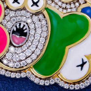 Top Craftmanship 925 Sterling Silver <b>Moissanite</b> Letter Pendant Unique Design Dainty Iced Hip Hop <b>Jewelry</b> with Enamel - Product Image 5