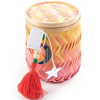 Nouvelle boîte en bambou naturelle faite à la main pour les vacances du Ramadan fabriquée au Vietnam avec la meilleure qualité ajouter des accessoires complets
