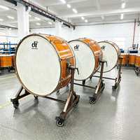 Batterie de percussion orchestrale professionnelle Symphony DFTF DFTF-3618, grosse caisse de 36 pouces en peuplier avec support pivotant à 360° et finition peinture cuite