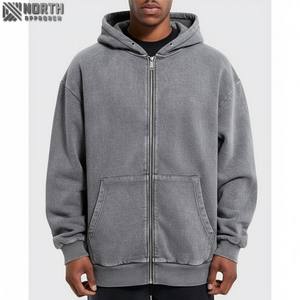 Premium Quality Minimalist <b>Aesthetic</b> Pullover <b>Hoodie</b> 500gsm Cotton Oversized Business Fit Wide Sleeves For Winter Plain Blanks - Product Image 6