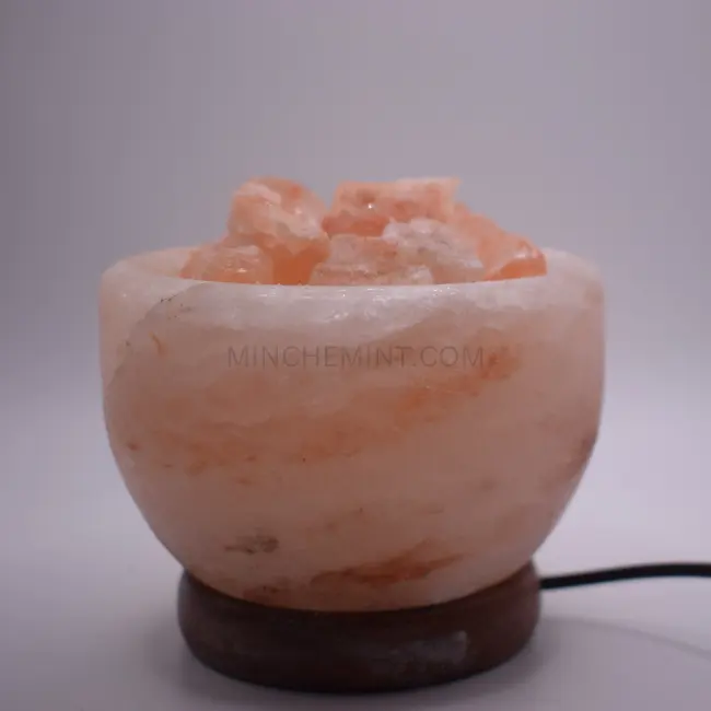 Himalayan Natural Salt Rock USB Night Light Pink Crystal Salt Lamp Use Cord Color Changing Himalayan Salt Lamp