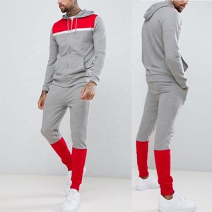 Chándal deportivo de algodón liso para hombre de alta calidad, pantalones para correr, pantalones de chándal y Sudadera con capucha, conjunto de 2 piezas, chándales para hombre - Product Image 2