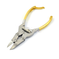 Kit d'instruments de podologie professionnels de haute qualité en acier inoxydable durable, ensemble luxueux de 5 outils de manucure et pédicure