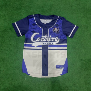 Camiseta de Béisbol Sublimada Personalizada, Transpirable, Talla Grande, Camiseta de Softbol 100% Poliéster - Product Image 1