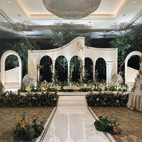 Scène de mariage traditionnelle en bois à thème asiatique tendance, Shobha Jain Impex, Mandap indien, scène ouverte pour utilisation en extérieur/en intérieur
