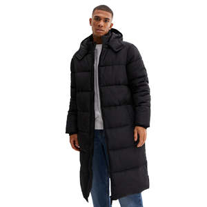 Chaqueta Bomber Acolchada Larga de Alta Calidad con Logotipo Personalizado para Hombre en Tela de Lona con Logotipo Personalizado, la Mejor Chaqueta Acolchada Larga para Hombre - Product Image 6