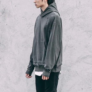 Pull à capuche épais en coton et Polyester pour homme, pull de Style de rue, personnalisé - Product Image 6