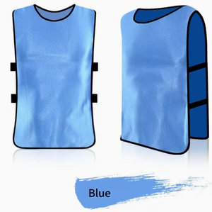 Maillots d'entraînement de football personnalisés 100 % polyester respirant léger à manches courtes imprimés, gilets réversibles - Product Image 5