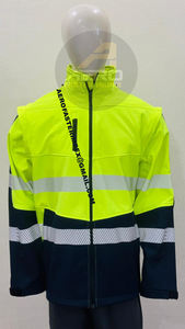 Veste de sécurité d'hiver pour hommes, classe 2 ANSI, imperméable, réfléchissante, anti-perforation, avec logo personnalisé, couleur orange, en nylon AERO FASTER - Product Image 5