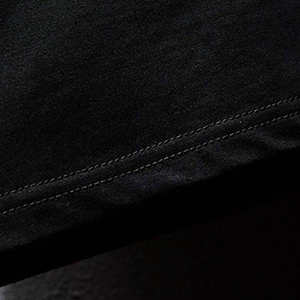 Camisetas personalizadas de fábrica para hombre 100% algodón cuello redondo Slim Fit manga corta Ringer con diamantes de imitación tejido de punto - Product Image 6