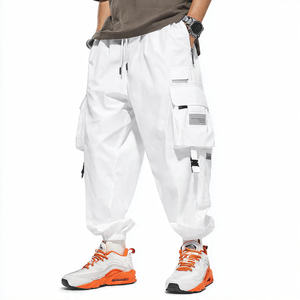 500 GSM Fleece Sweatpants <b>Men's</b> Winter Streetwear Jogging Cargo Jogger <b>Trouser</b> Pajama White Fleece Cargo Sweat Pants Ladies - Product Image 4