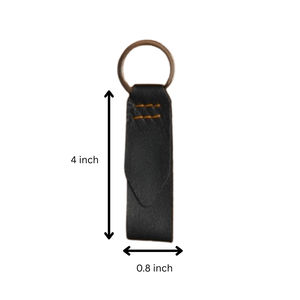 Porte-clés personnalisé en cuir pleine fleur fait main pour cadeaux d'entreprise fournisseur d'articles promotionnels - Product Image 3