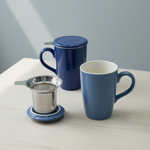 Mug en porcelaine de haute qualité 3458984, nouveau design durable, avec couvercle et conception de rétention, mug à thé - Product Image 1