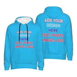 เสื้อฮู้ดกันหนาวมีฮู้ดสำหรับผู้ชายผ้าคอตตอนสีทึบพิมพ์ลายโลโก้ตามสั่ง6XL - Product Image 4