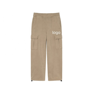 Logo personnalisé Pantalon de sport cargo de haute qualité à la mode Pantalon de jogging pour homme Pantalon de survêtement ample à jambe droite pour homme - Product Image 4