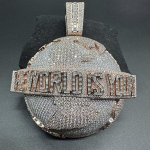 Collar Personalizado con Nombre en Letras con Diamantes VVS, Diseño Único de Hip Hop para Mujer, Chapado en Oro, Certificado IGI, Diamantes Cultivados en Laboratorio - Product Image 4