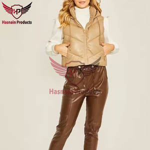 Gilets et gilets pour femmes matelassés de qualité supérieure gilet en cuir à bulles chaud pour femmes LOGO personnalisé gilet en cuir chauffant sans manches - Product Image 5