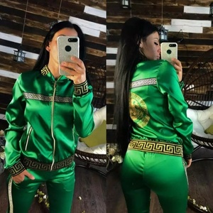 Hiver nouveau style solide zipper manches longues côté rayé femmes survêtements moins cher en gros - Product Image 2