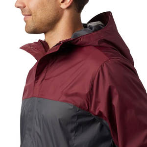 Chubasquero impermeable de alta calidad para hombre, cortavientos con cuello levantado de invierno, manga completa, más letras de tela ligera de Size-4XL - Product Image 5