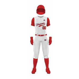 2026 Servicio OEM Diseño Transpirable Antibacteriano Secado rápido Conjunto de uniforme de béisbol 100% Poliéster Hombres al por mayor - Product Image 1