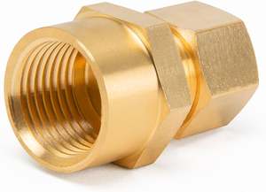 Raccord de compression en laiton durable, adaptateur mâle, connecteur de tube pour systèmes hydrauliques et pneumatiques, pièces de réparation de plomberie - Product Image 2