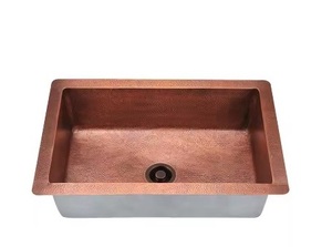 Évier en cuivre foncé Décor de maison Design moderne Utilisation de salle de bains et de cuisine Évier en cuivre polyvalent Vente chaude - Product Image 4