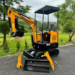 ENVÍO GRATUITO Excavadora Hidráulica Mini VICSEC VC15 de 15 HP con Cuchilla de Retroexcavación de 39 Pulgadas, Cucharón de 16 Pulgadas, Cubierta Completa, EPA, CE, Sistema Hidráulico Auxiliar - Product Image 1