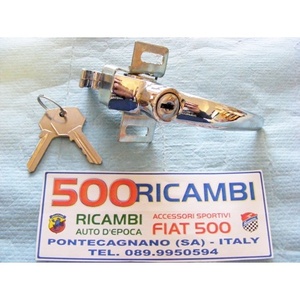 Manijas Cromadas Bezzuccio para Cerraduras de Puertas FIAT 500 D F L R para Apertura del Maletero Trasero del Motor - Product Image 1