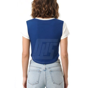 Camiseta Corta Personalizada para Mujer, Moda de Verano, Manga Corta, Corte Ajustado, Ropa Casual, Venta al Por Mayor - Product Image 2