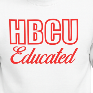 Hbcu เสื้อสเวตเตอร์ผ้ากำมะหยี่มีการศึกษาสีขาว & สีแดงปักตัวอักษรผ้าฝ้ายผสมกับเสื้อผ้ากรีกพี่น้องสตรีศักดิ์สิทธิ์เก้า - Product Image 2