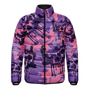 Vente en gros 2025 Doudoune pour homme avec manteaux à bulles d'oie brillants Logo personnalisé Veste matelassée coupe-vent à motif uni à capuche - Product Image 4