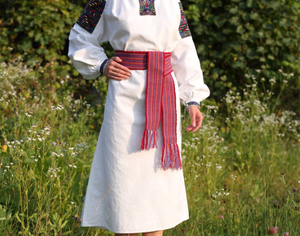 Cinturón Tejido Ucraniano, Cinturón Étnico Folclórico Tejido a Mano para Mujer, Cinturón Bordado Tradicional Bohemio - Product Image 2