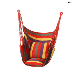 Cómoda hamaca colgante para silla, Columpio de cuerda con anillo antideslizante, uso en interiores y exteriores, fácil de llevar cuando se viaja - Product Image 4