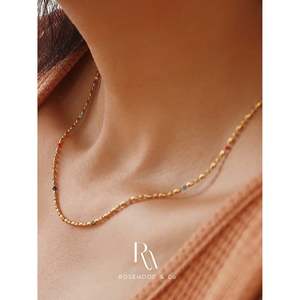 Collana con Perline Arcobaleno in Stile Bohémien Placcata Oro 18K, Ispirata all'Estate e alla Spiaggia, Regalo Perfetto per Mamma o Lei, con Perla da 16-18 Pollici - Product Image 5