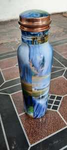 Designer Printed 99.9% Copper 1000ml Eco-Friendly Disposable Sport Water <b>Bottle</b> Classic Leak-Proof Lid Portable Outdoor - Product Image 2