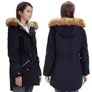 Veste parka chaude à capuche extérieure coupe-vent respirante pour femmes vestes respirantes grande taille pour femmes - Product Image 4