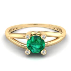 Anillos de Plata de Ley 925 con Esmeralda y Moissanita de Lujo REYES para Mujer, Precio al por Mayor, Joyería Fina con Certificado GRA - Product Image 6