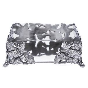 Boîte à mouchoirs en métal de luxe avec surface polie et savoir-faire élégant pour les salons sophistiqués - Product Image 1