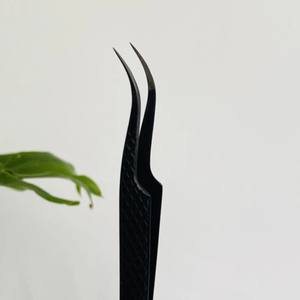 Pinzas profesionales de Extensión de pestañas de acero inoxidable con Nano Grip de diamante 45/75/90 grados punta puntiaguda antiestática duradera - Product Image 6